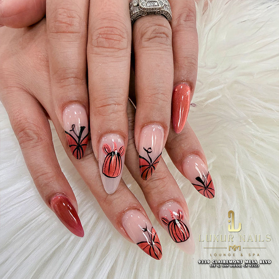 Fall Nails at Luxur Nails Lounge and Spa